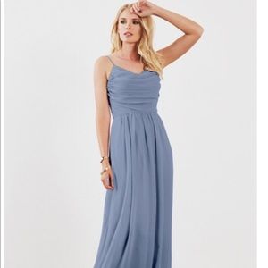 Weddington Way Lila dusty blue. Size 0. Bridesmaid